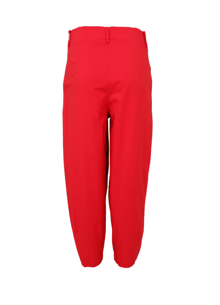 Black Colour Beate Barrel Pant Red