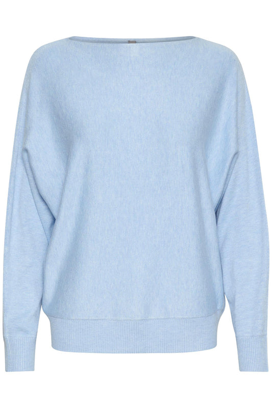 Culture AnneMarie Batwing Jumper Cashmere Blue