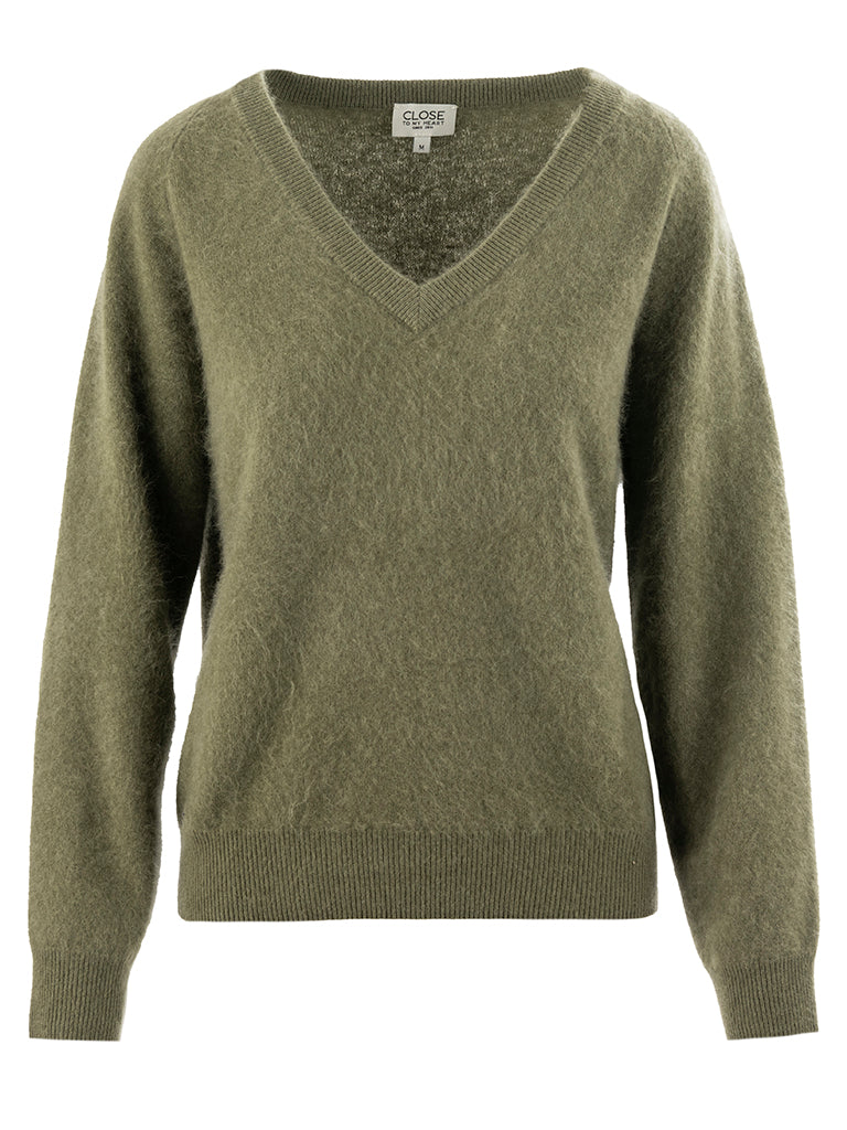 Close to my Heart Carina sweater Moss Green