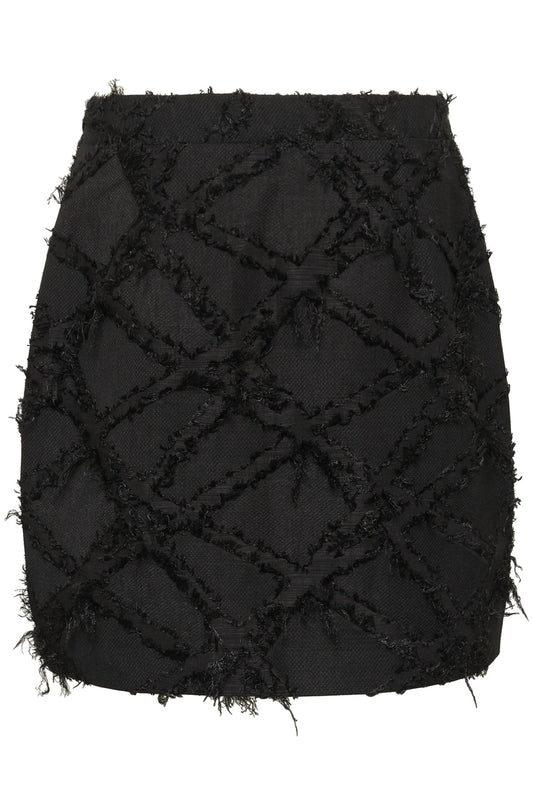 Culture Hairy Skirt Black