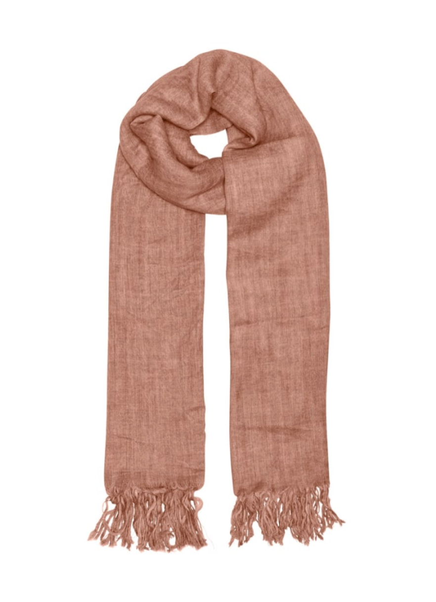 Tif Tiffy Basic Wool Scarf Leather