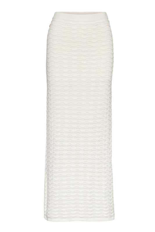 Rah Oslo Long Skirt Cotton Off White
