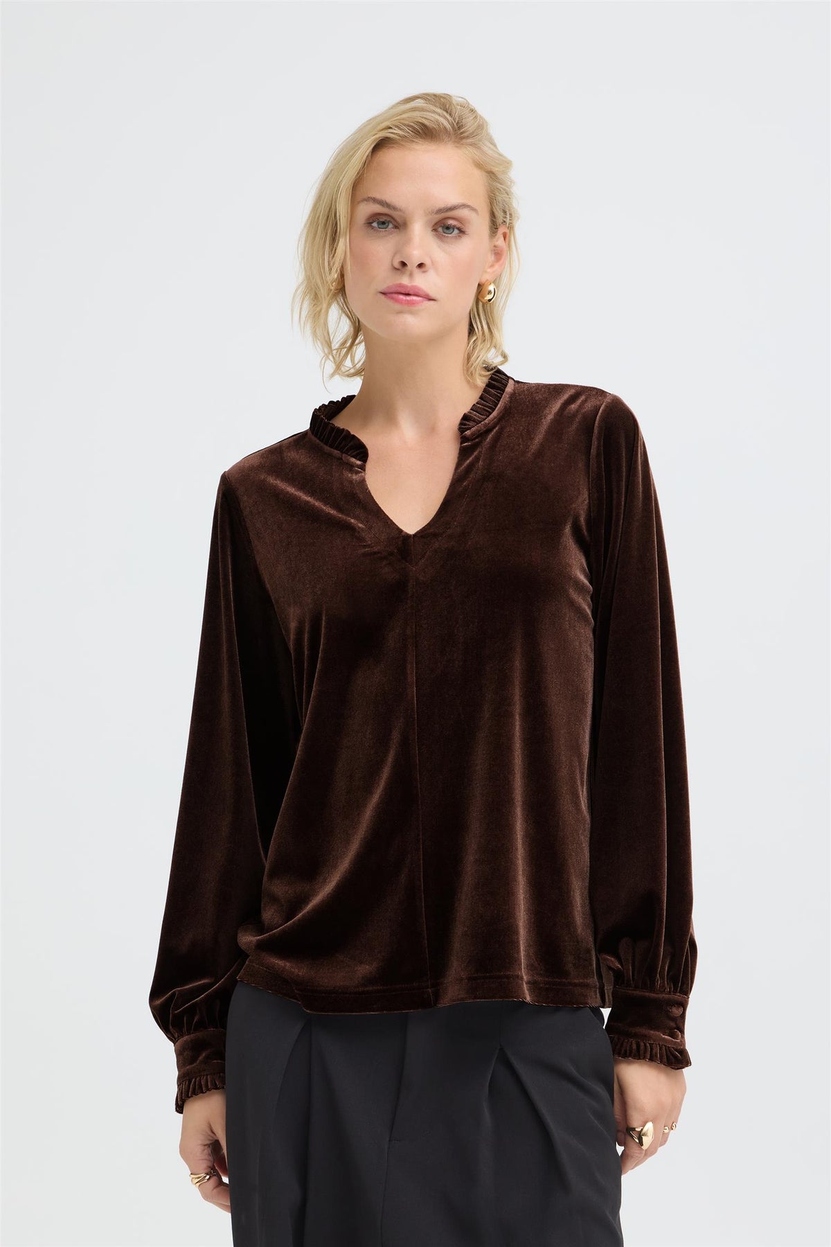Pulz Barbara LS Blouse Java