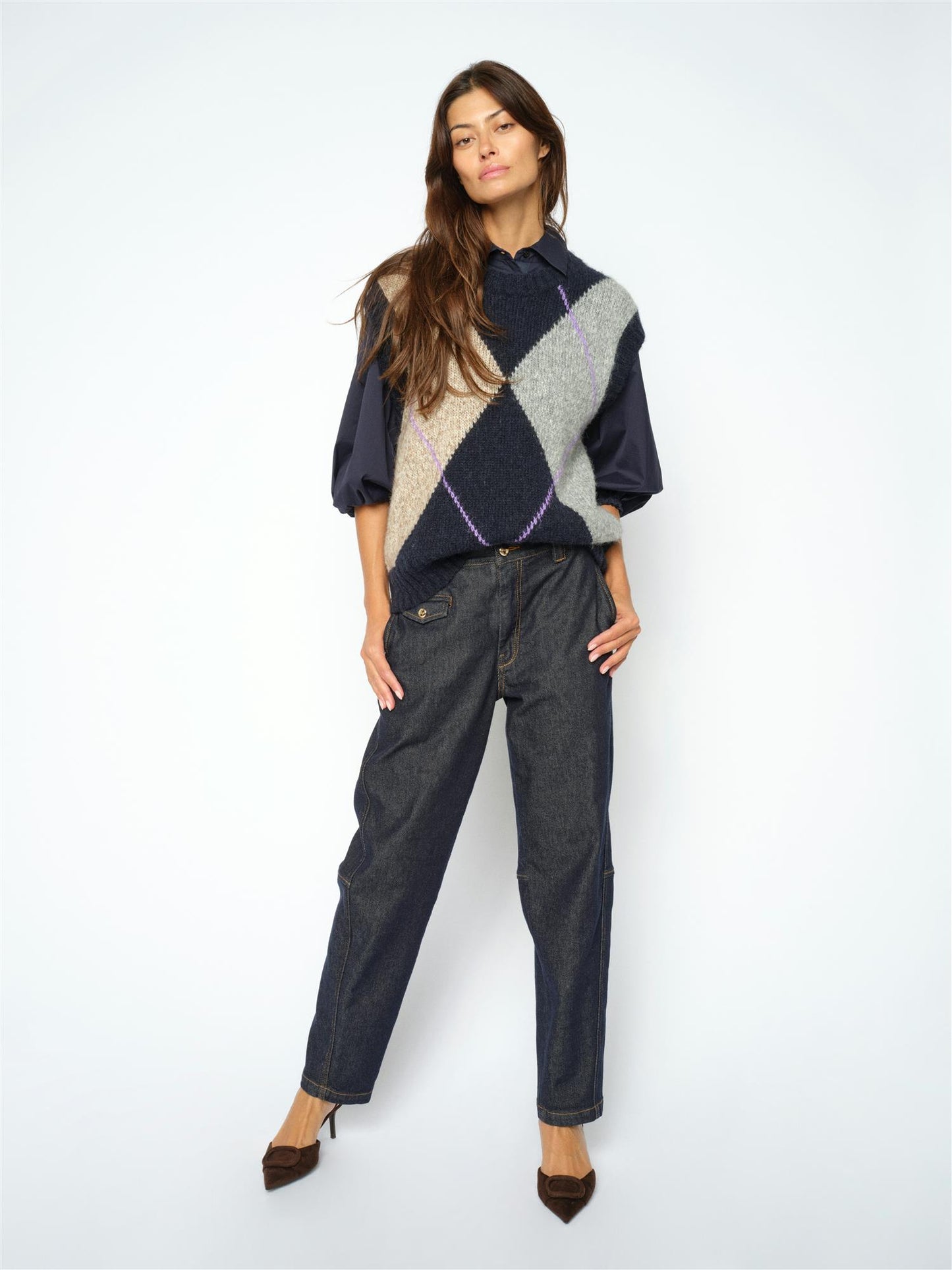 Mos Mosh Aymen Chino Denim Jeans Dark Blue