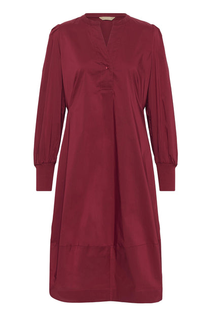 Culture Antoinett Rib Dress Biking Red