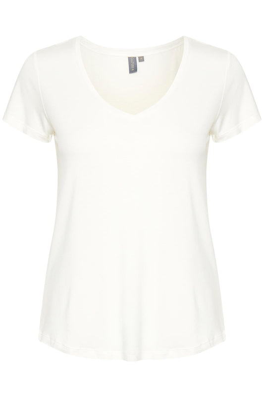 Culture Poppy V-neck T-Shirt Spring Gardenia