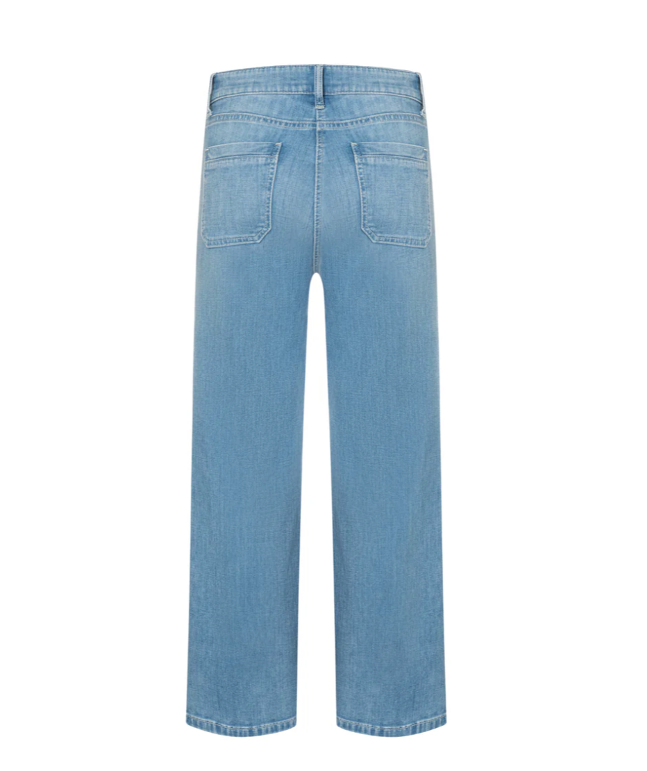 Cambio Tess Pocket Cropped Lefthand Bleach
