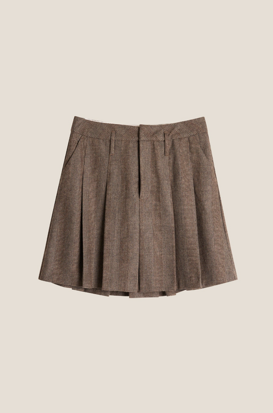 Line of Oslo School 25 Wool Check Skirt