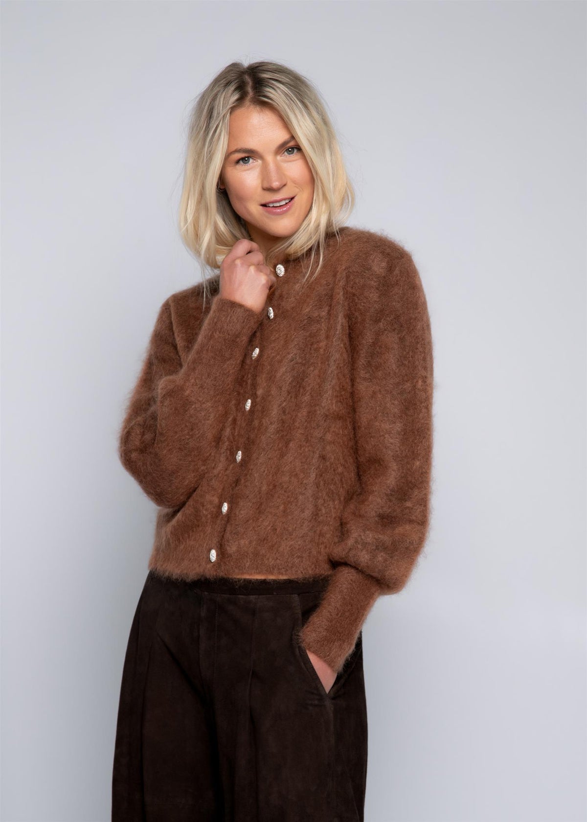 Close to my Heart Sonia Cardigan Chocolate
