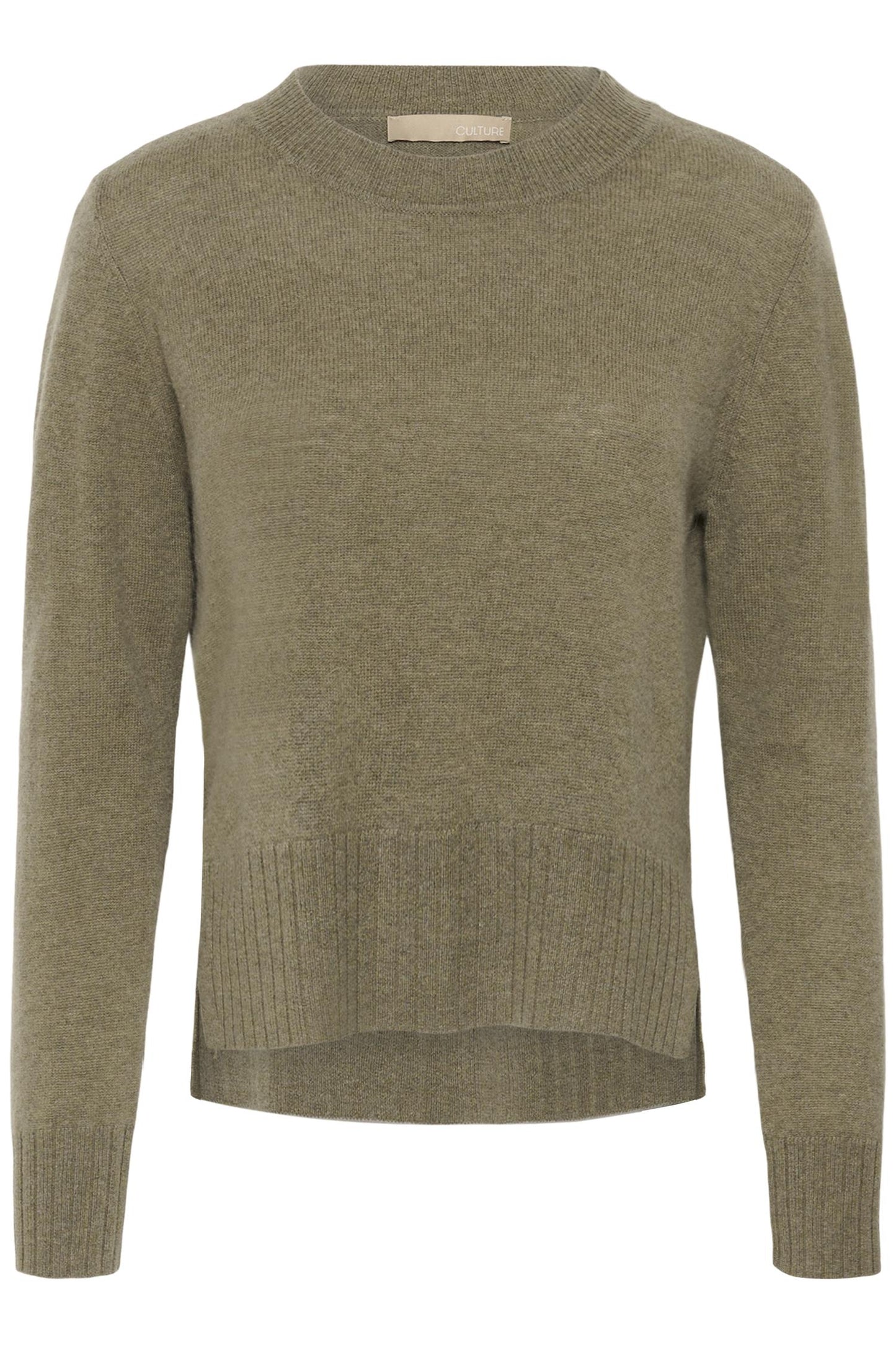 Culture Taia Arrow Pullover Green Melange