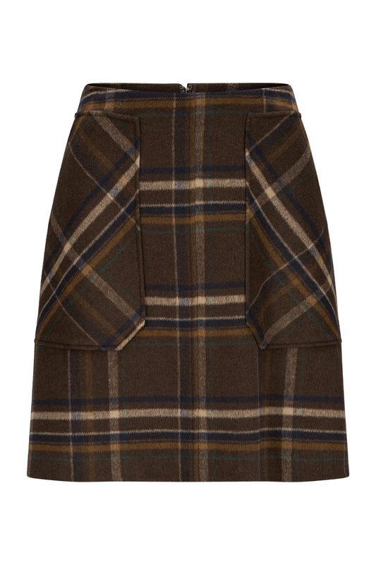 Katrin Uri Adam Check Skirt Coffee