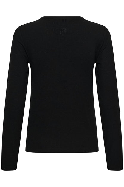 Culture Nia Juliet LS T-shirt Black
