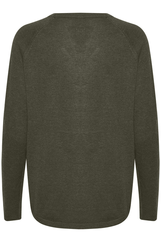 Culture AnneMarie Solid Jumper Olive Night Melange