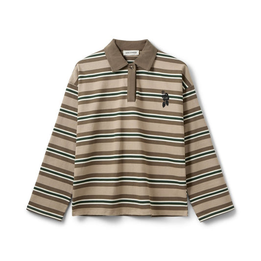 Sofie Schnoor Pria Moomin Long Sleeve Polo Brown Striped