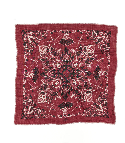 Maison Lecomte Flament Scarf Bandana Bordeaux
