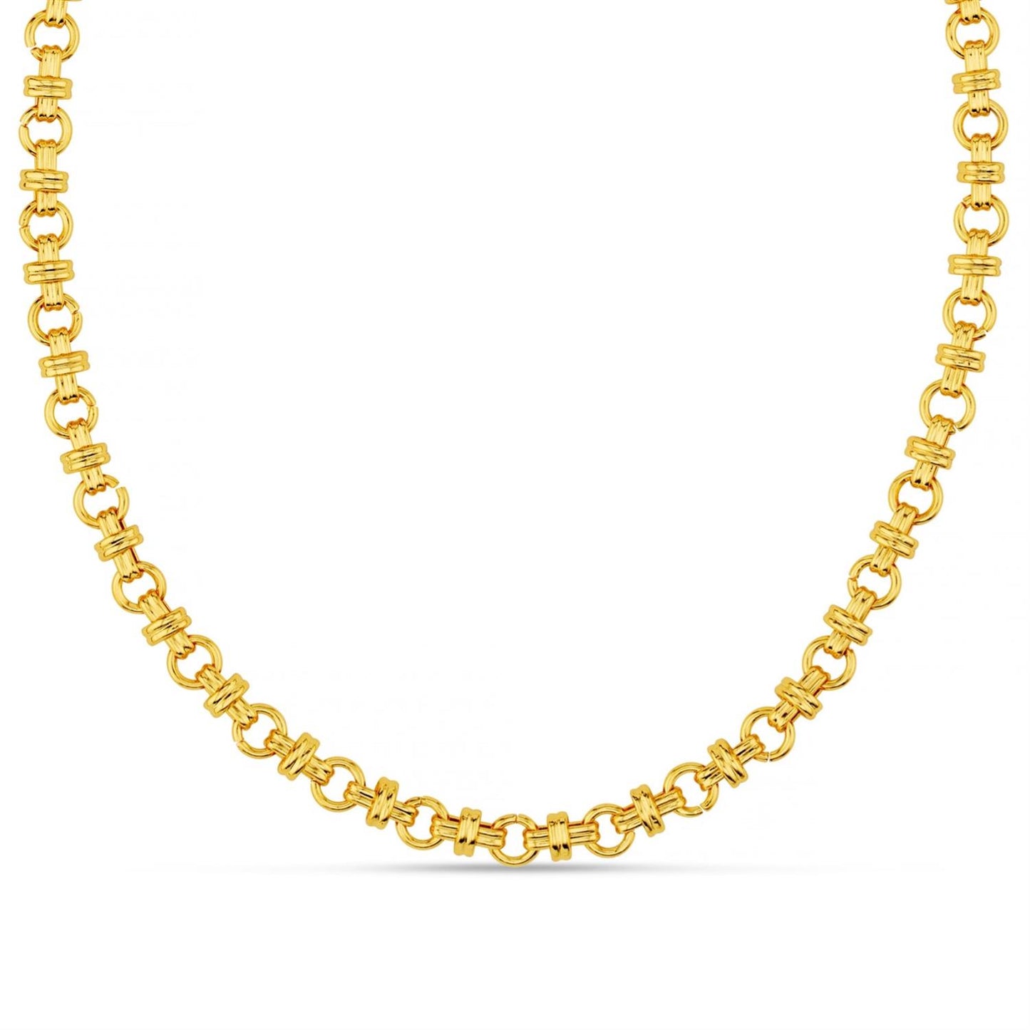 Orelia Cross Link Chain Necklace Gold