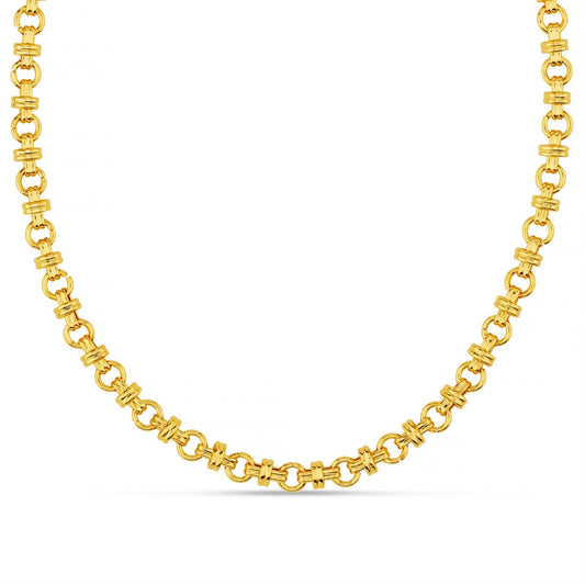 Orelia Cross Link Chain Necklace Gold