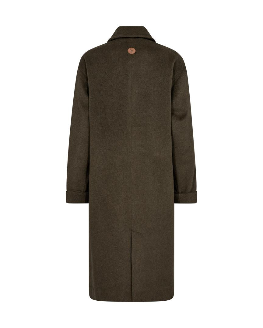 Mos Mosh Venice Wool Coat Forest Night