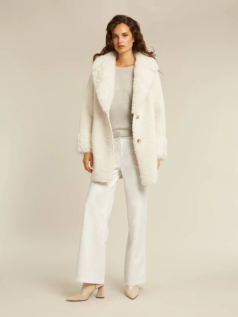 Beautmont Andie Coat Off White