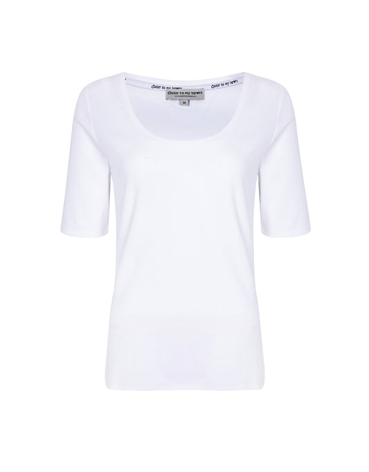 Close to My Heart Scoop Tshirt White