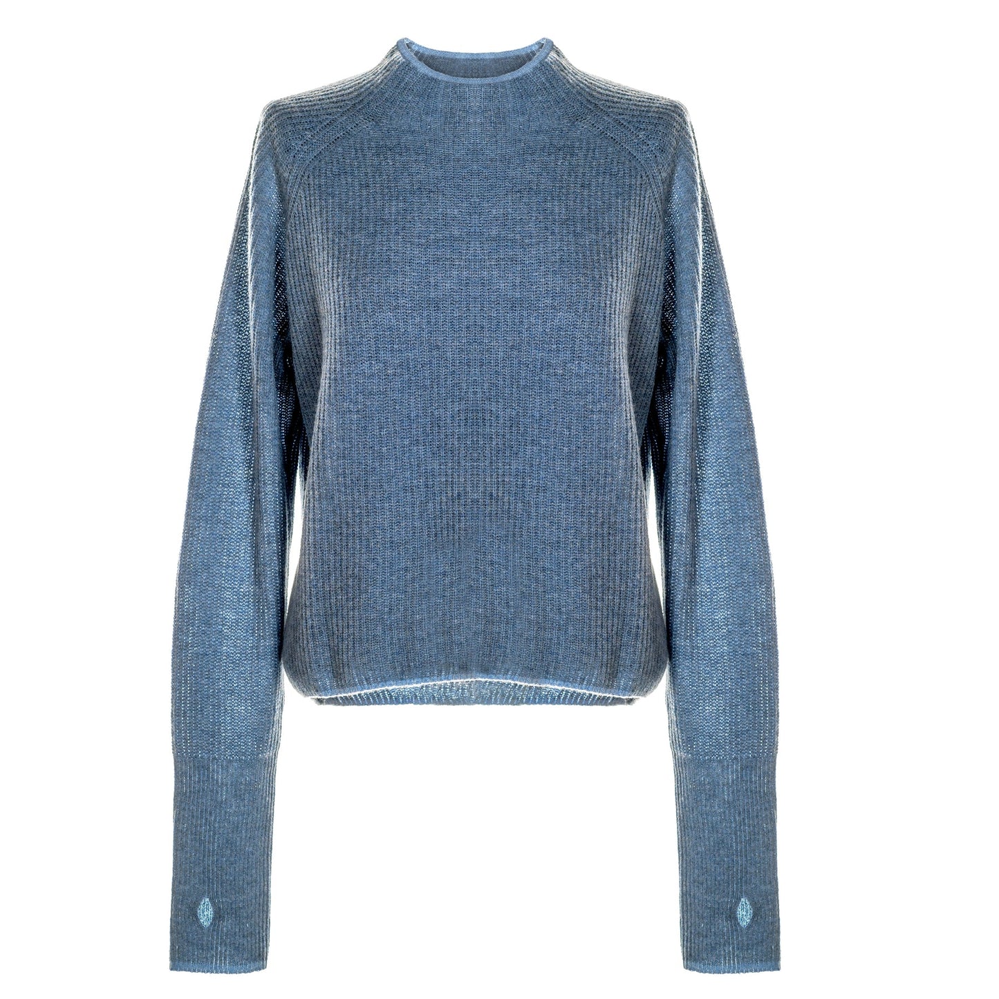 Hést Eli Rib Sweater Blue Melange