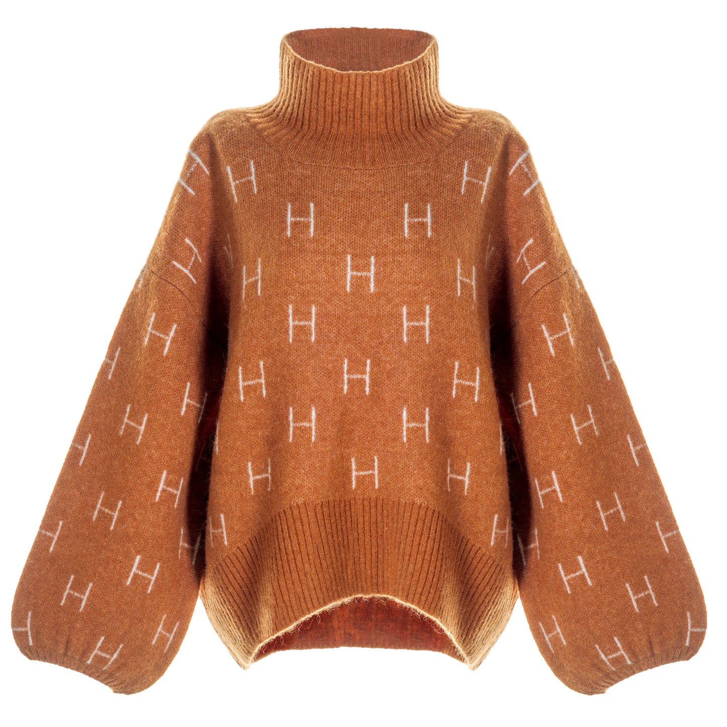 Hést Fam Short Sweater Leather Brown