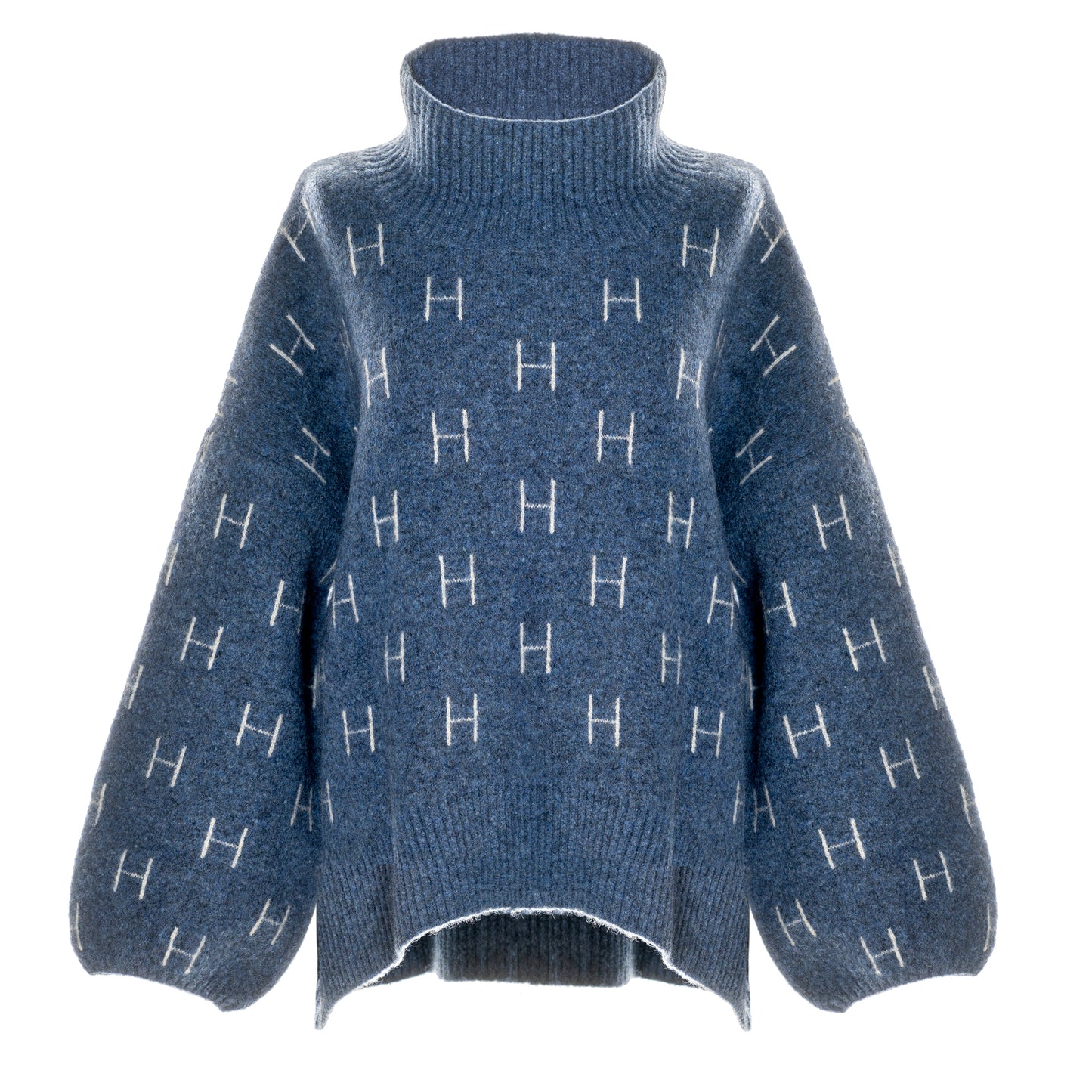 Hést Fam Short Sweater Blue