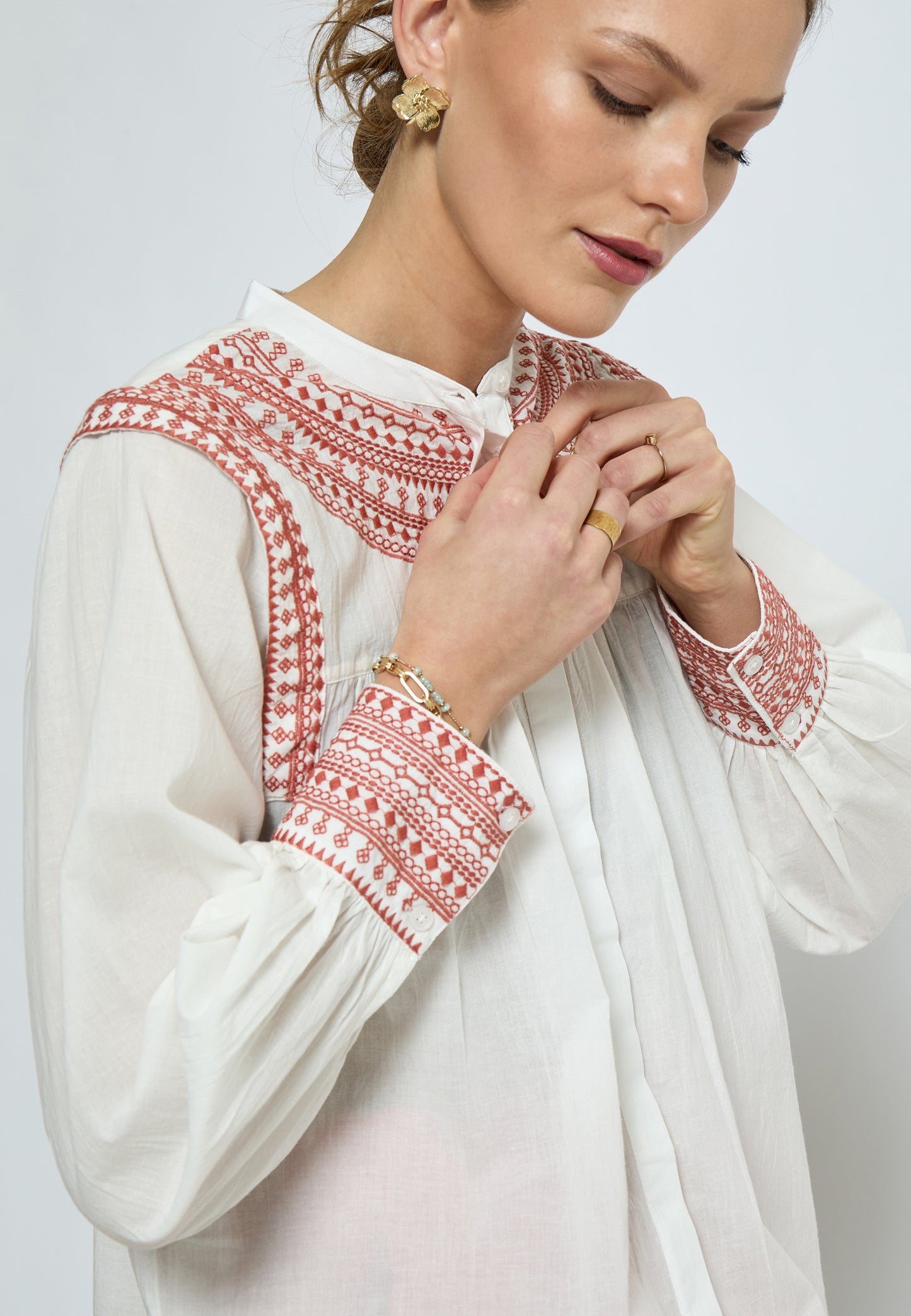 Peppercorn Torvi Long Sleeve Shirt Mecca Print