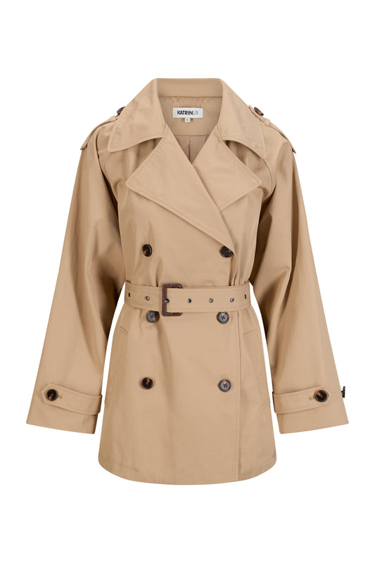 Katrin Uri Oxford Short Trench Khaki