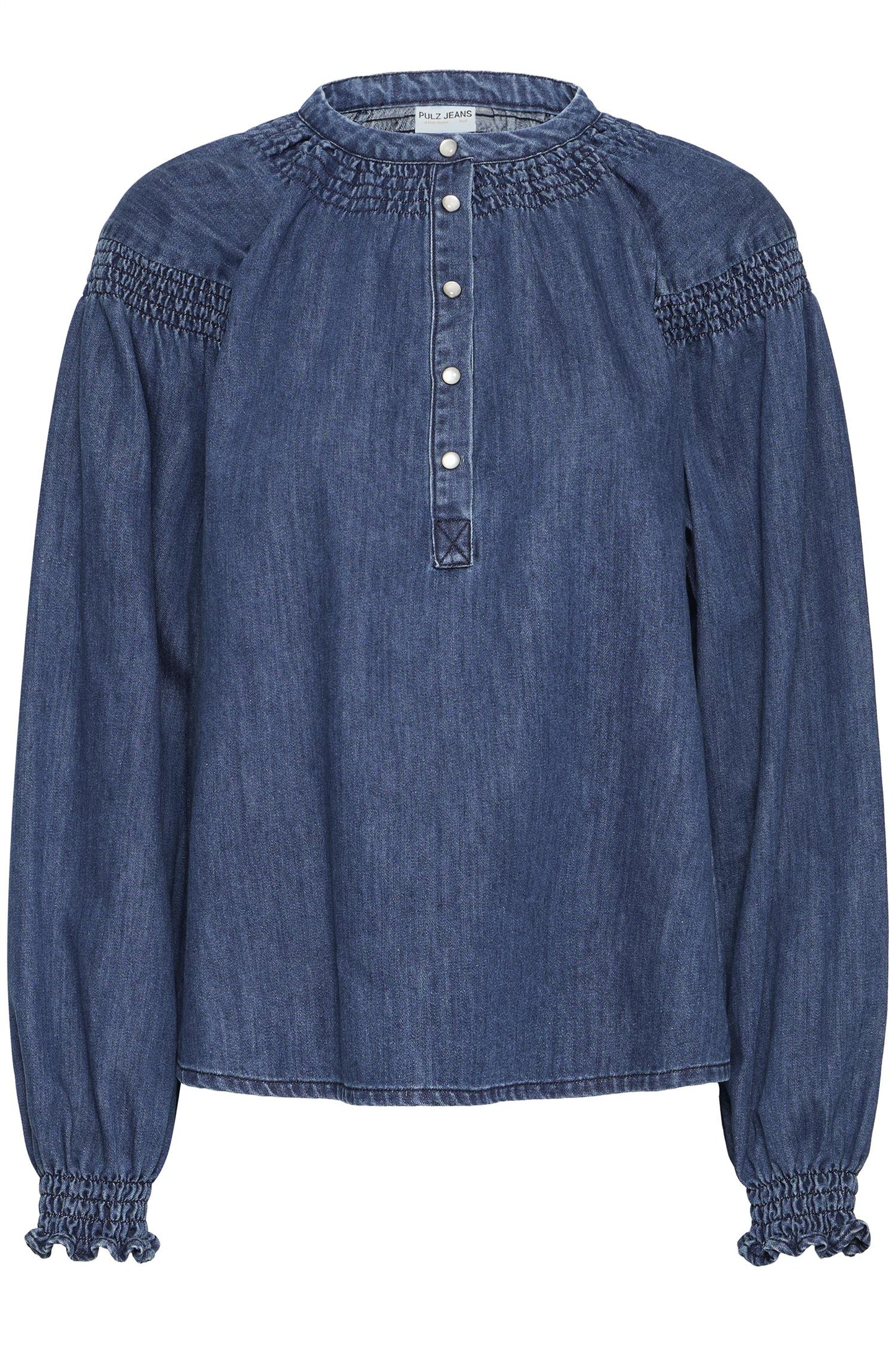 Pulz Malia Blouse Dark Blue Denim