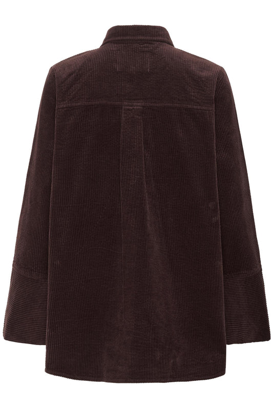 Culture Baela Klay Shirt Jacket Bitter Chocolate