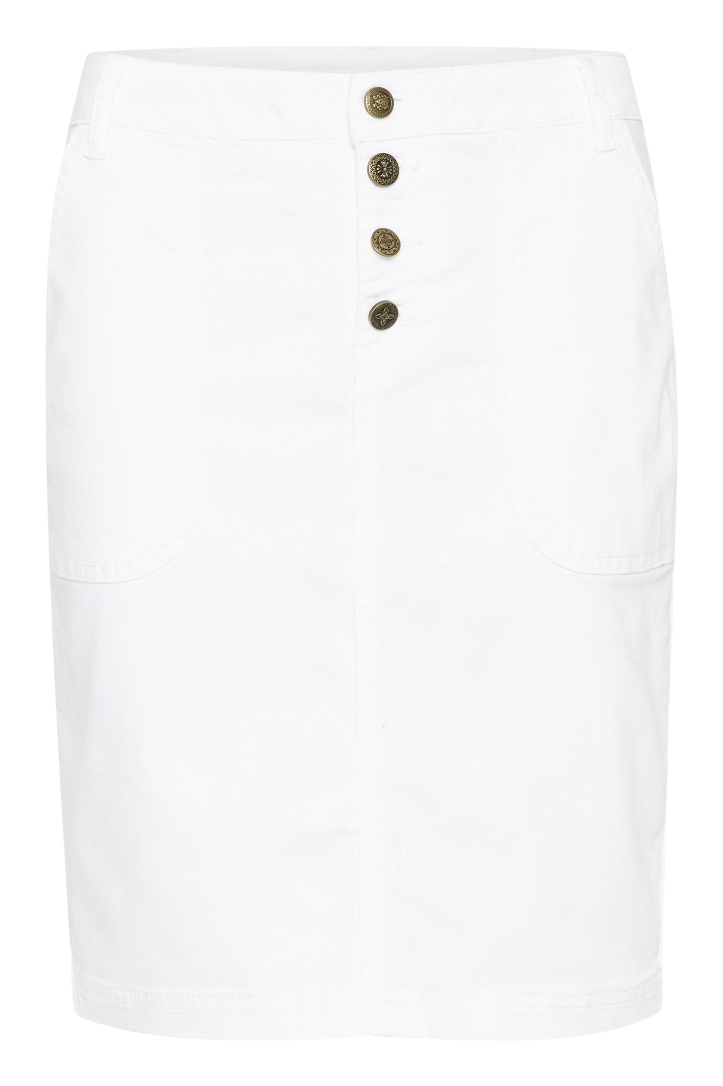 Culture Bentha Button Skirt Spring Gardenia