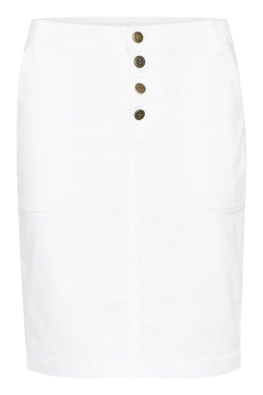 Culture Bentha Button Skirt Spring Gardenia