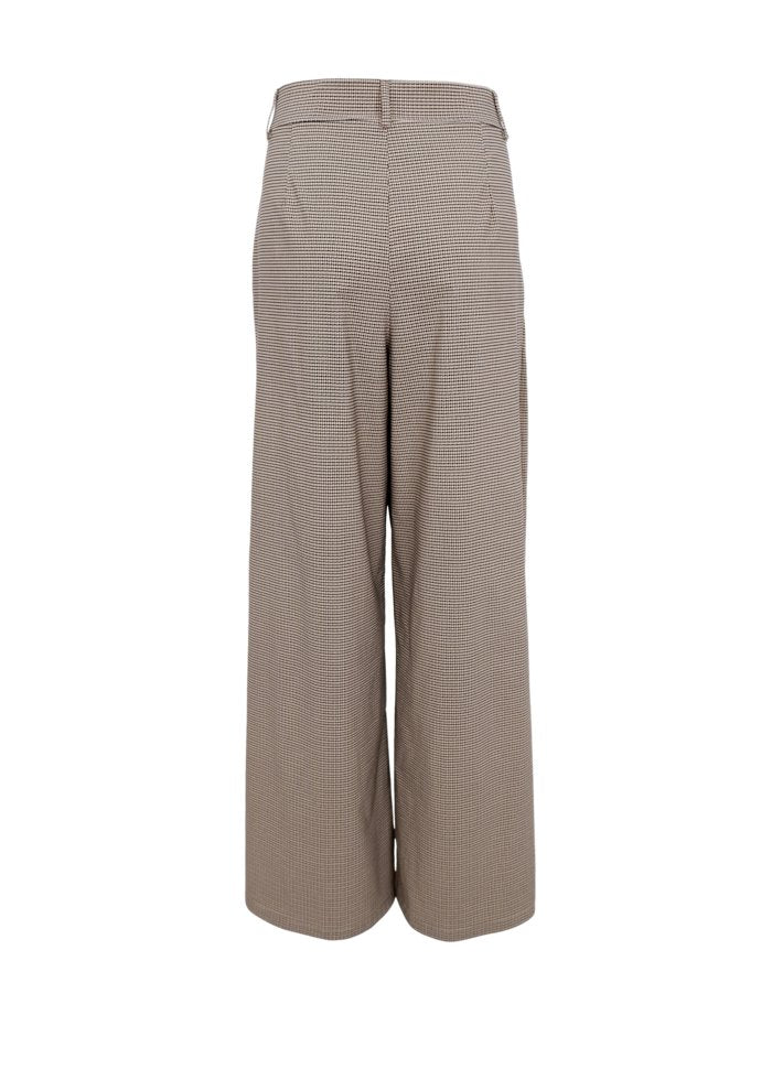 Black Colour Davina Art Wideleg Pant Brown