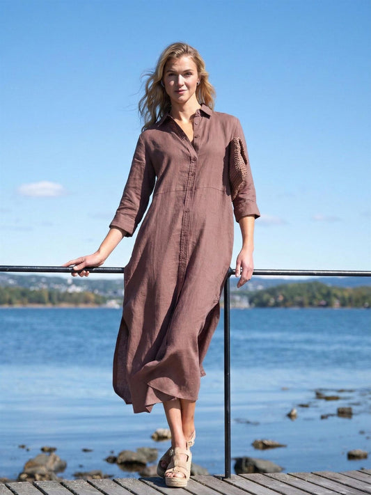 Close to my Heart Leila Midi Dress Earth