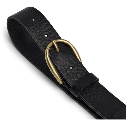 Depeche Jeans Belt Black/Brass