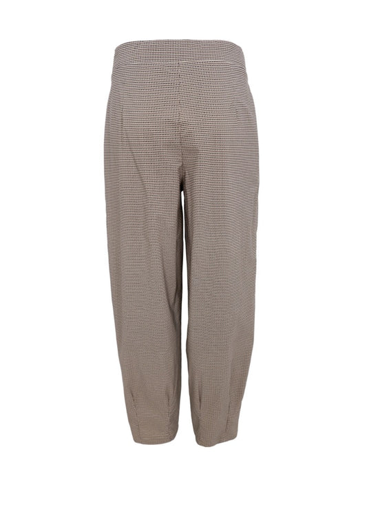 Black Colour Davina Art Barrel Pant Brown