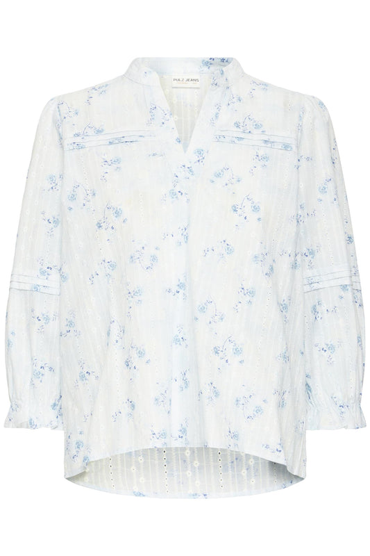 Pulz Bellarose Blouse Coastal Fjord