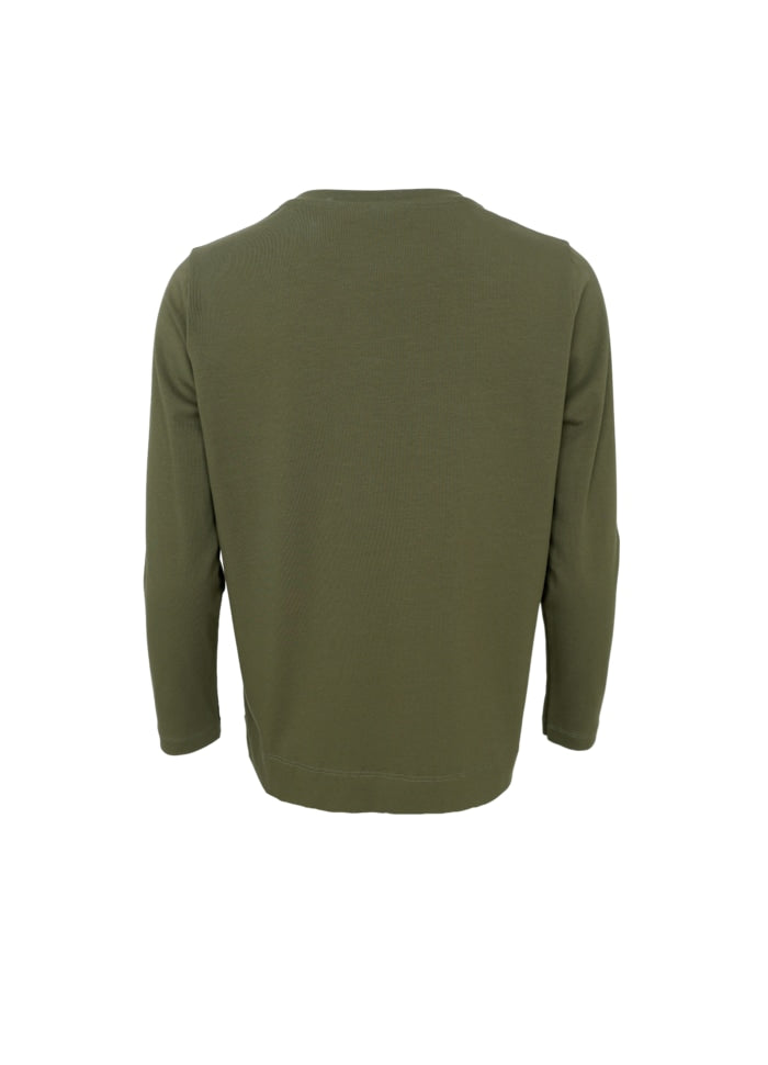 Black Colour May LS Tee Army