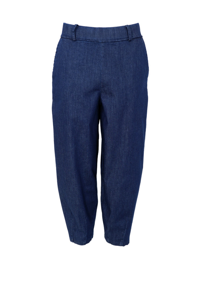 Black Colour Denice Denim Barrel Pant Denim