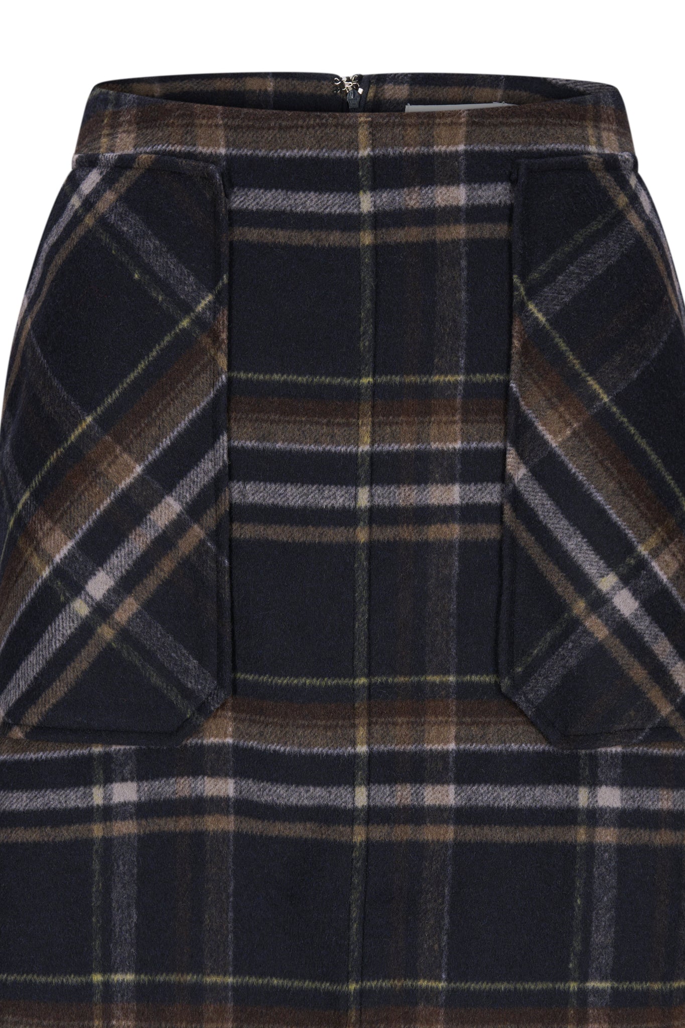 Katrin Uri Adam Check Skirt Dark Navy
