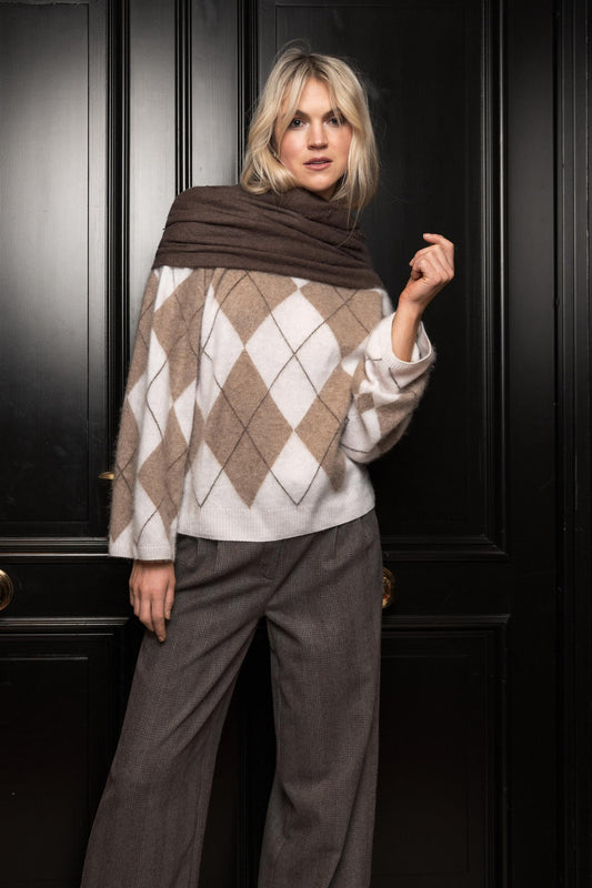 Close to my Heart Cassidy sweater Argyle