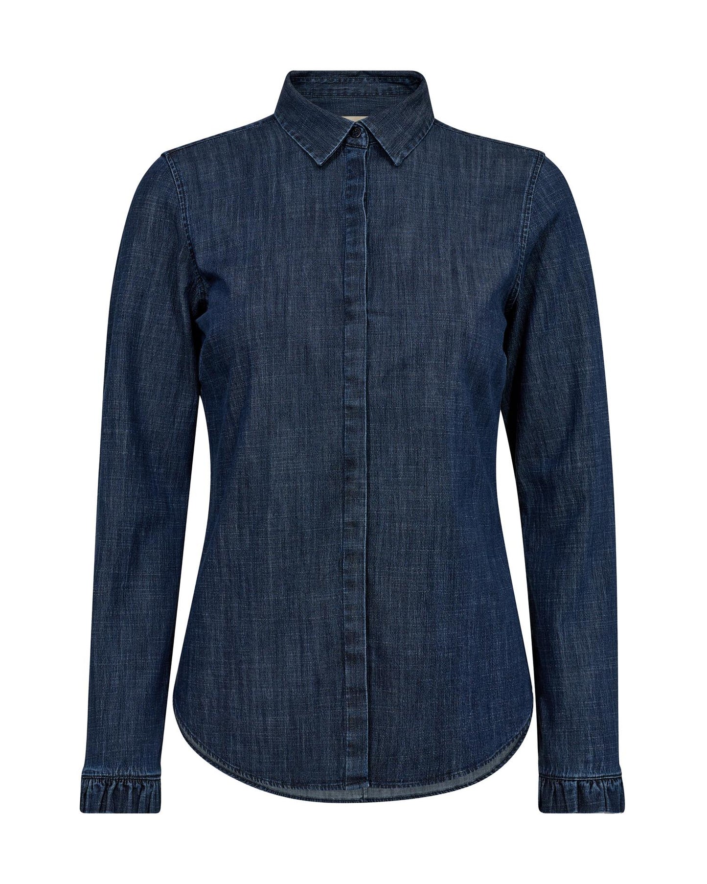 Mos Mosh Mattie Flip Denim Shirt Dark Blue