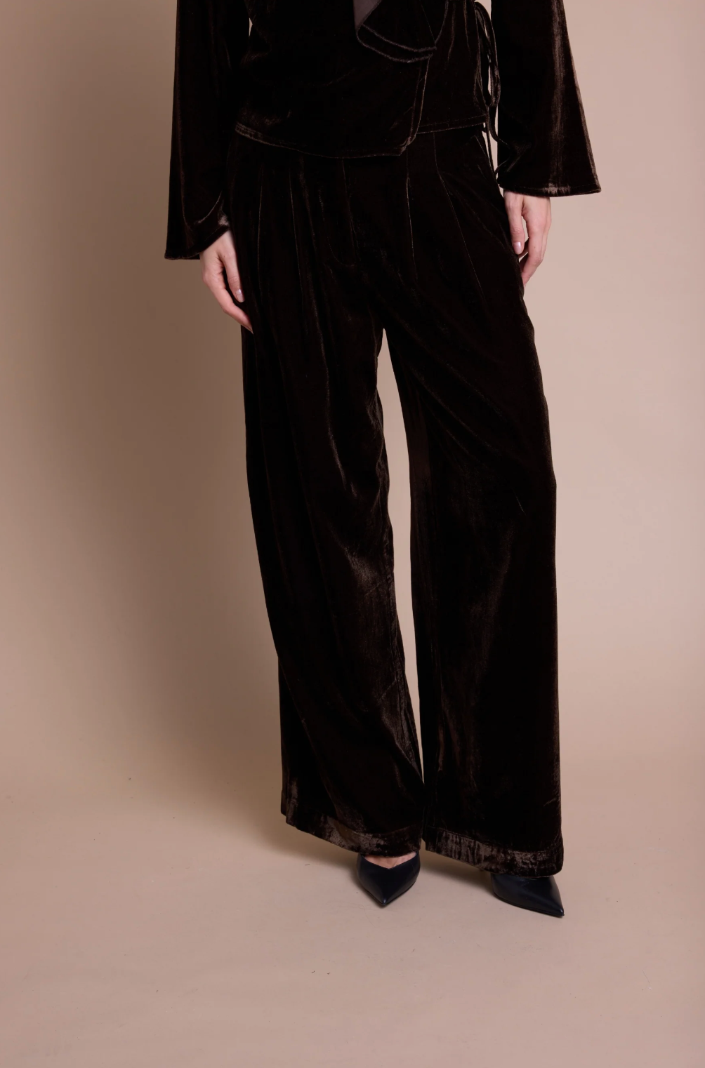 Line of Oslo Ursula Trouser Velvet Brown