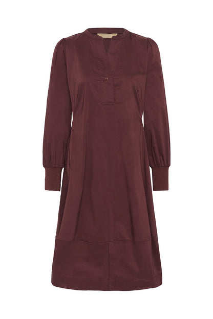 Culture Antoinett Rib Dress Chocolate Truffle