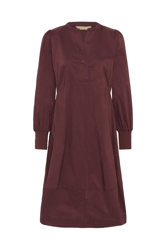Culture Antoinett Rib Dress Chocolate Truffle