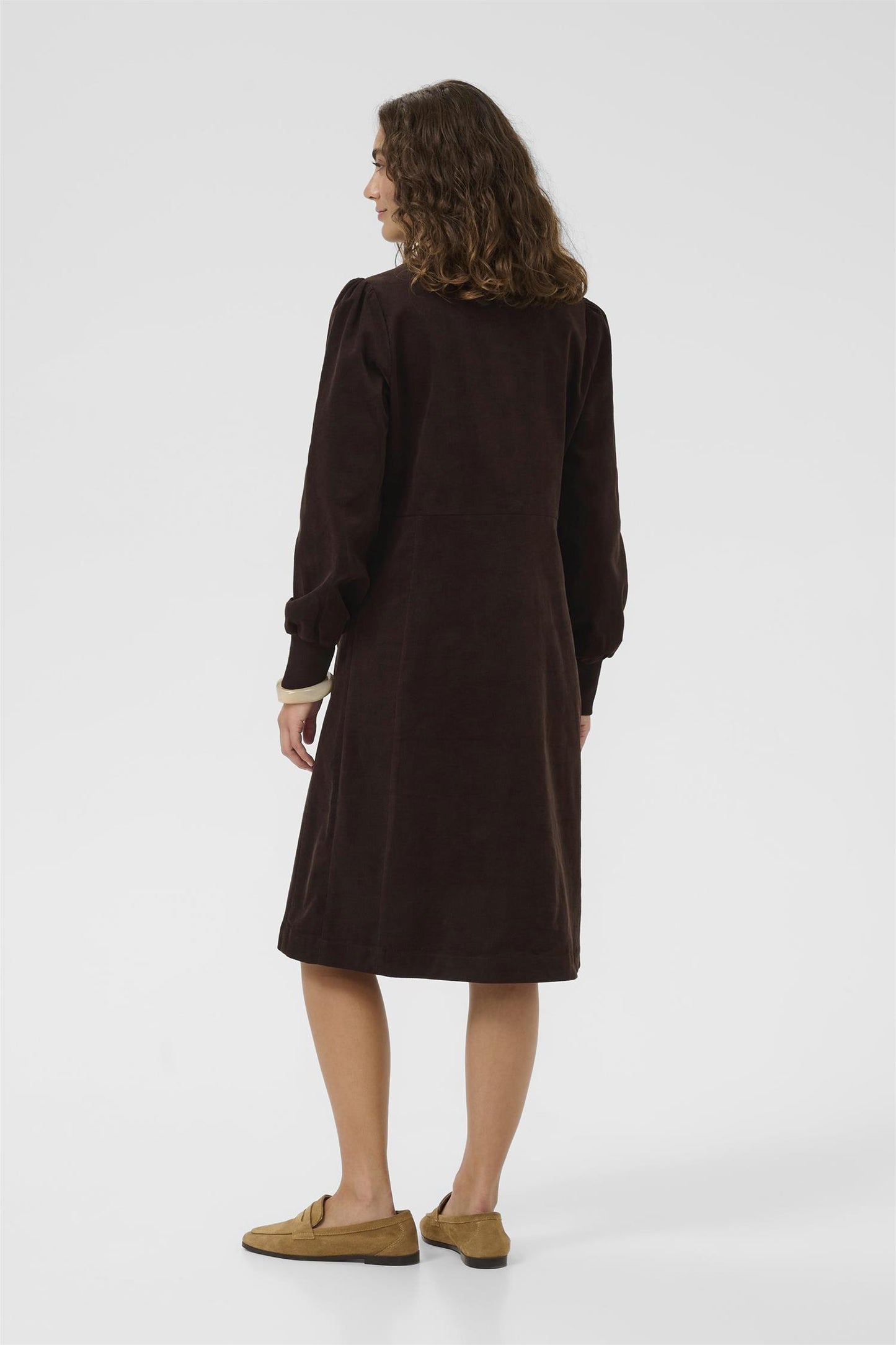 Culture Ula Rhaena LS Dress Coffee Bean