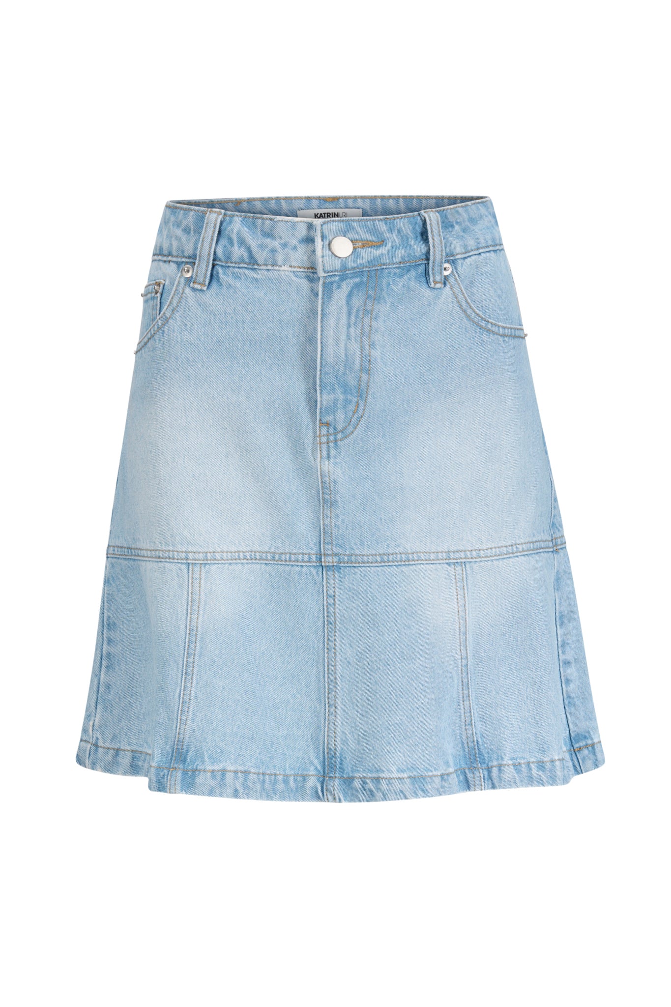 Katrin Uri Ivy Denim Skirt Bleach Denim