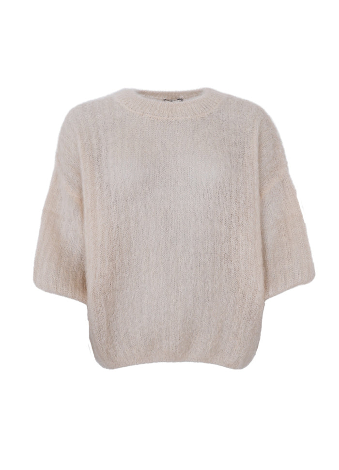 Black Colour Bjoerk Jumper Latte