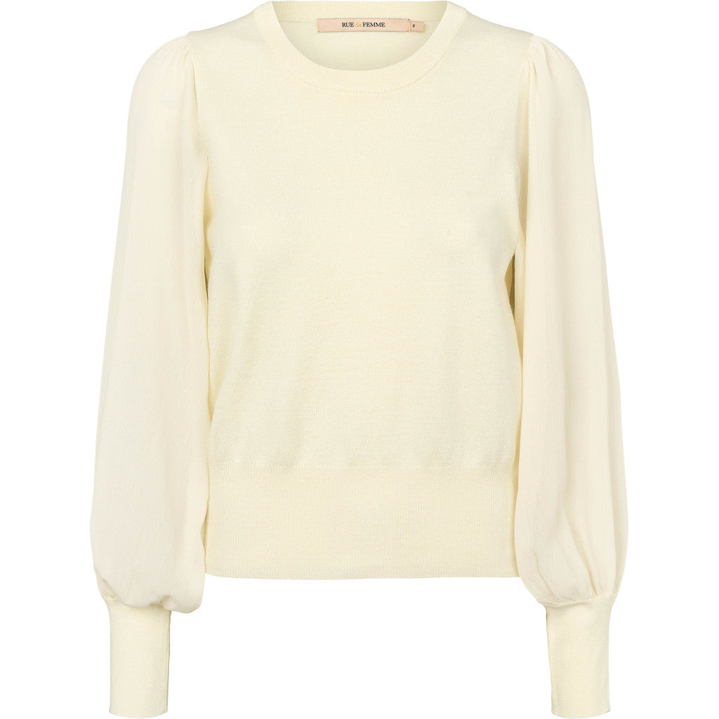 Rue de Femme Katrica Knit Blouse White
